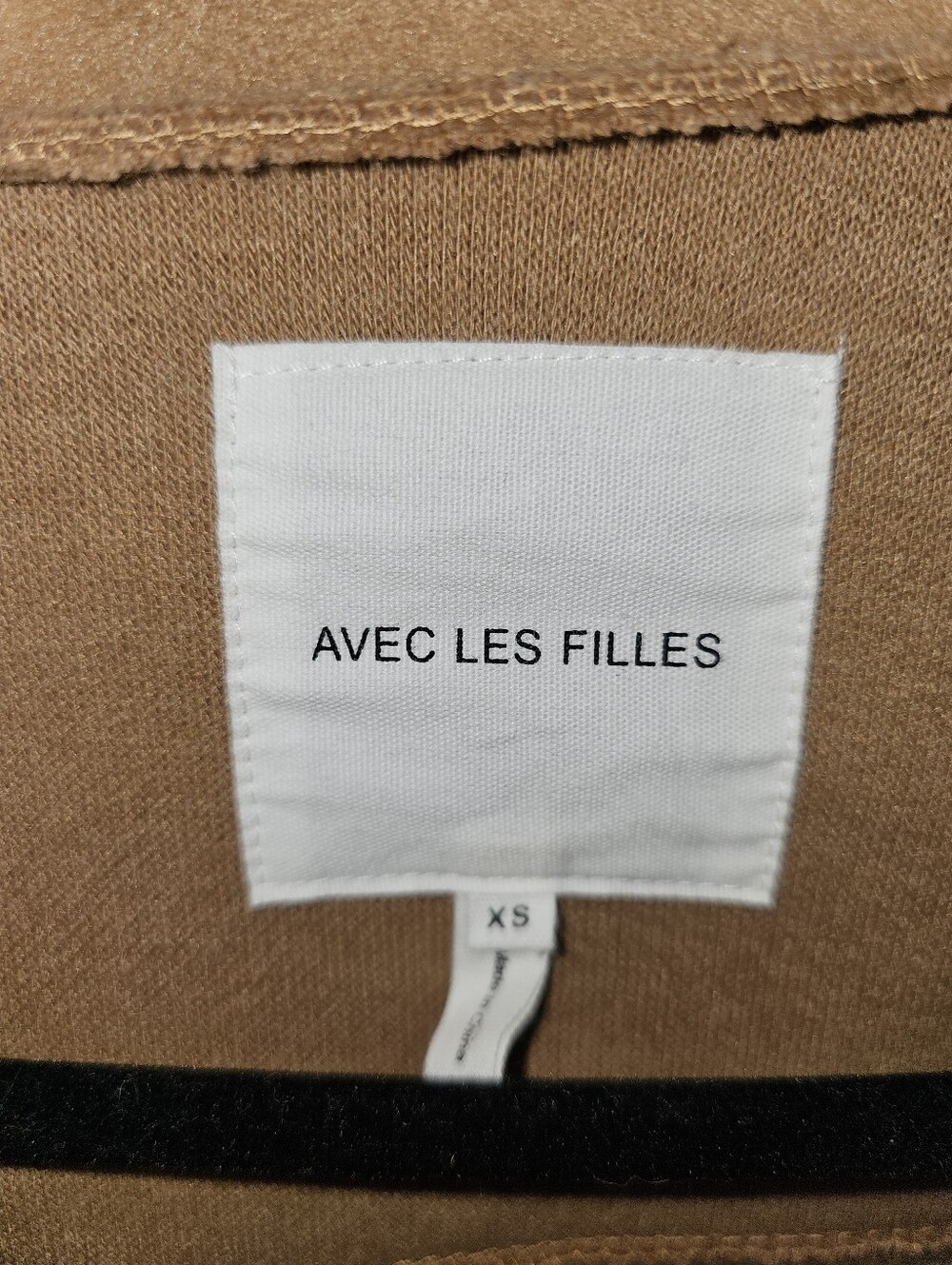 AVEC LES FILLES Anthropologie Felted Shirt Shacket Jacket Cognac Women's XS - Picture 3 of 9